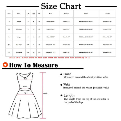 Summer Dress,Flowy,Women,Square Neckline Short Sleeve Printed Red L