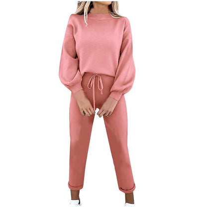 Women'S 2 Piece Outfits Long Sleeve Pullover Sweatshirt Jogger Pants Sweatsuit Lounge Sets Fall Outfits for Women 2024