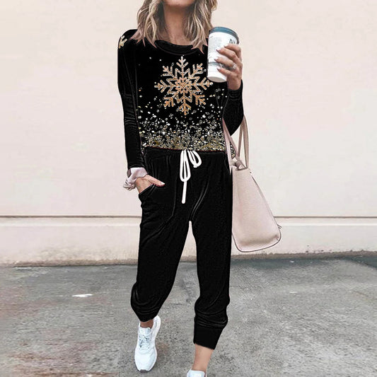 Womens Christmas Sets,Sweatsuits for Women Sets 2 Piece Christmas Outfits Glitter Xmas Tree Print Casual Lounge Sets Holiday Two Piece Sweat Suits Joggers Tracksuit Multicolor,Xxxl
